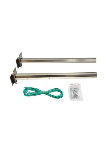 Balkon Kurutma Demiri Duvar Monteli Katlanır Antr. Gri