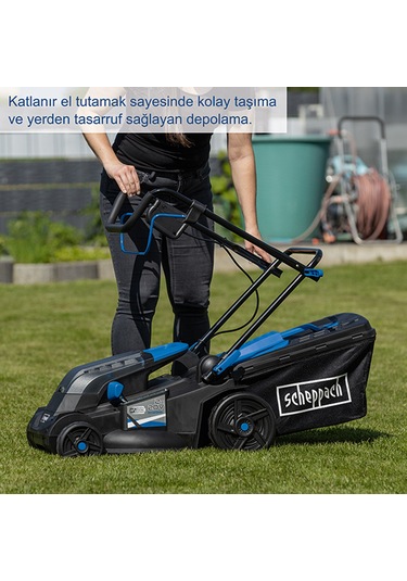 Scheppach BC-MP380 2x4AH Akülü Çim Biçme Makinesi - 5911414400