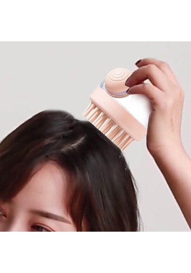 Suntek Manuel Masaj Tarak Portatif Banyo Uygun Kafa-için-pembe