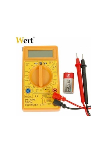 Dijital Multimetre Wert2450 Dc-ac Gerilim Elektrik Ölçü Aleti