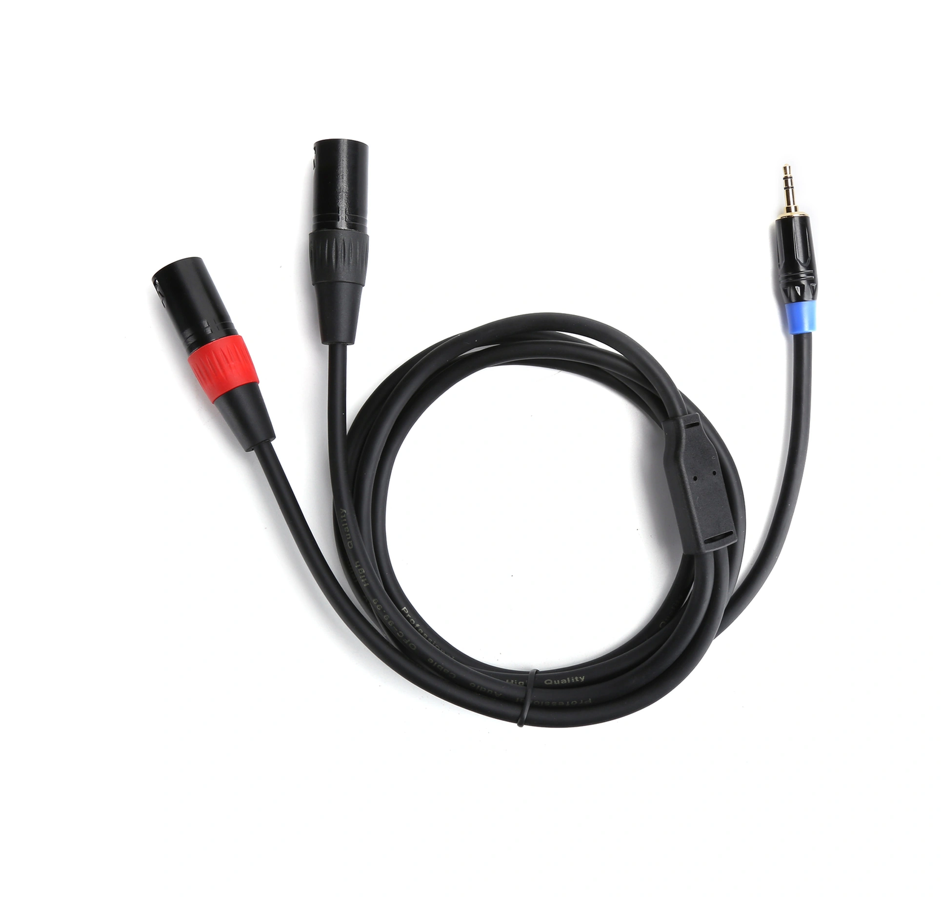 Shineyee 3.5mm'den Çift Xlr Erkeğe Dönüştürücü Ses Kablosu, Mikser Ve Güç Amfi İçin 1.8m, Pvc Malzeme, Sağ-sol Kanal Renkli Bağlantılar