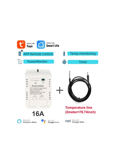 Tuya Wifi Akıllı Enerji Devre Kesici Anahtarı Gerçek E25636-16a-2