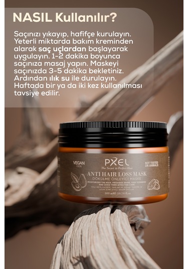 Pxel Dökülme Önleyici Şampuan - Maske 2 Li Set Vegan 400ml,300ml
