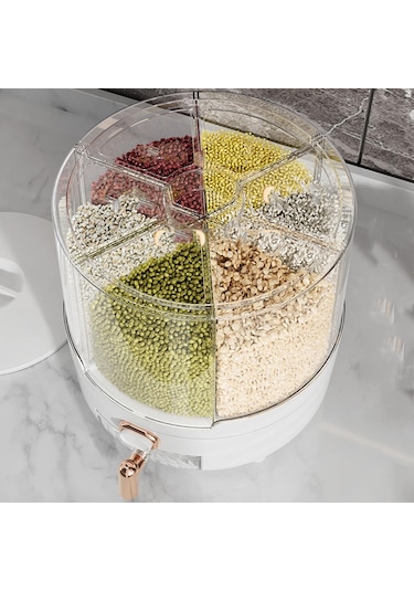 360 Derece Dönen Tahıl Dağıtıcı Kutusu, Kurutulmuş Meyve Gıda