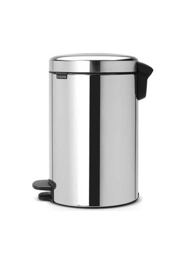 Çöp Kovası, Pedallı, Soft, 12lt - Parlak Paslanmaz Çelik Parlak Paslanmaz Çelik