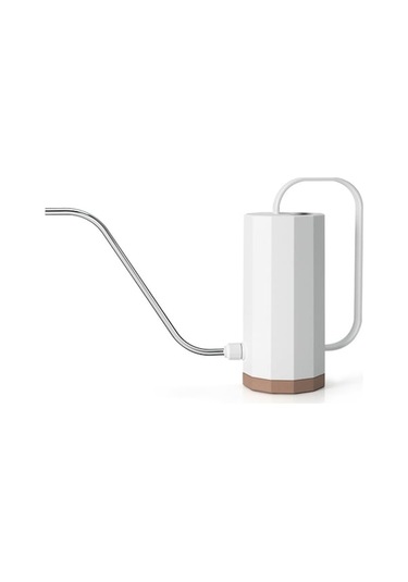 Ulzyvf Uzun Hortumlu 1.2l Plastik Sulama Kabı - İç/dış Mekan Bitkileri İçin Paslanmaz Çelik Ağızlı Modern Sulama Aleti Beyaz Beyaz