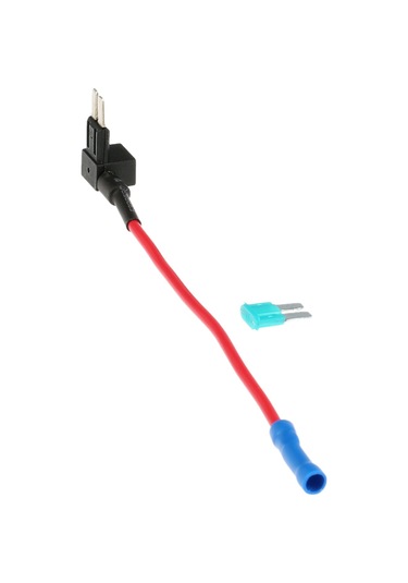 Gajeena 15a Ata Micro2 Araç Sigortası, Zararsız Alıcı, Uzun Prizli Mavi Uçlu Fuse Tutucu Seti 20