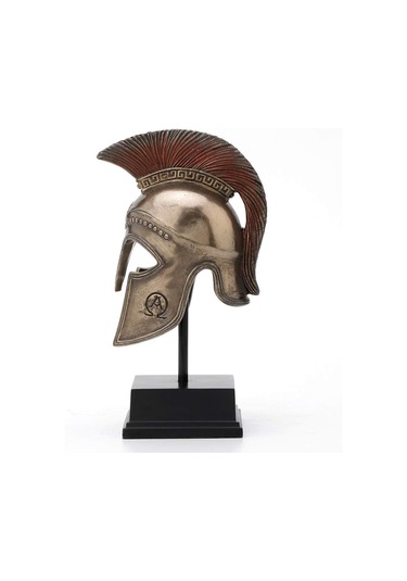 Greek Hoplite Helmet - Antik Yunan Hoplit Piyade Kaskı Stand Biblo Dekor