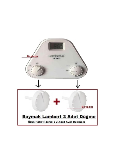 Lambert Düğme  Lambert Kombi Ayar Düğmesi Takım