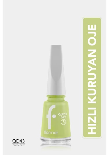Flormar Quick Dry Nail Enamel Oje QD43 Green First