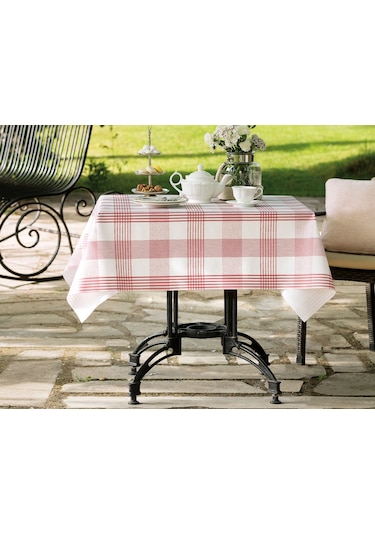 Madame Coco Majori Pvc Masa Örtüsü Mpv-23140 X 140 Cm-kırmızı