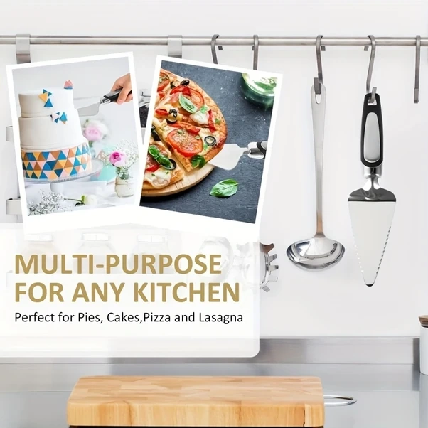 Dashanshop Siyah Paslanmaz Çelik Pasta Ve Kek Kesici Paslanmaz Çamaşır Makinesi Güvenli Siyah