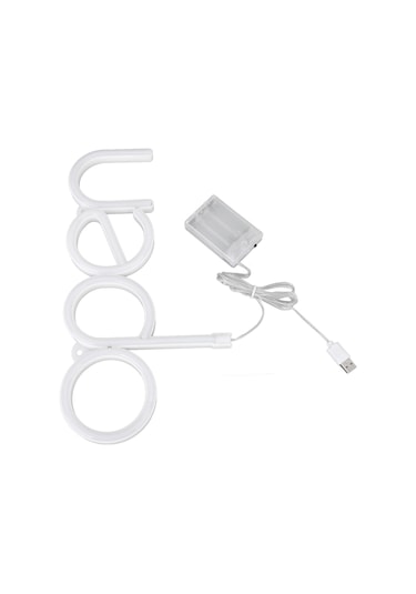 Lemestar Rgb Led Açık İşaret Led Neon Işığı Usb/pil Beslemeli Pil Yok 35x18.5cm Restoran Bar Mağaza Penceresi Dekorasyonu Parlak Renkli Açık Işareti Diğer