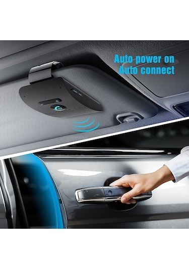 Cbtx Sp09 Visor Bluetooth 4.2 Eller Serbest Araç Kiti Çok Noktalı Hoparlörlü Telefon Otomatik Açma/kapama