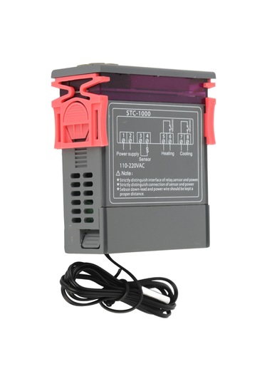 Vkemall Stc-1000 Dijital Sıcaklık Kontrol Cihazı: Soğutma-ısıtma Modu, Kalibrasyon, Alarm Ve Ntc Sensörlü 10a 110-220v