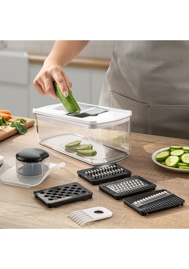 Emsan Smart Hazneli Doğrayıcı Beyaz 10 Parça Beyaz