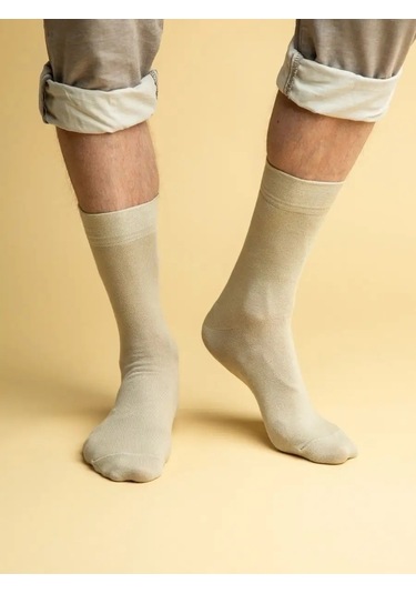 Nosko Yüksek Renkli Çoraplar 6 Çift 65024599 Bej