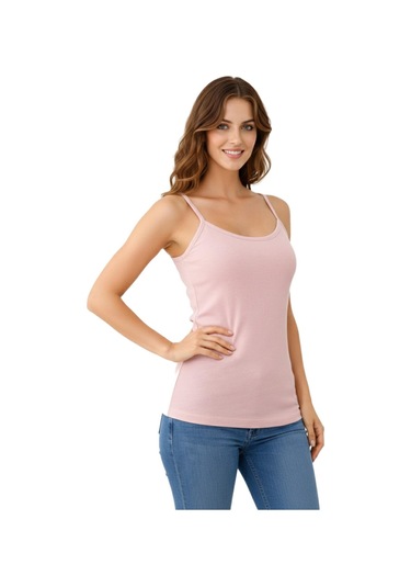 İntimo Kadın İp Askılı Renkli Bambu Atlet Bgl-st05188 Pudra