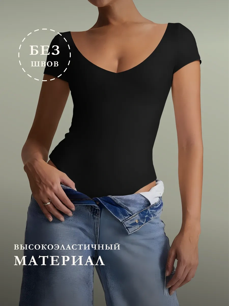 Lavites Kısa Kollu Şekillendirici Body 446179469 Açık Mavi