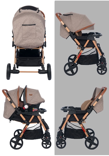 Joell Trendy Çift Yönlü Travel Sistem Bebek Arabası