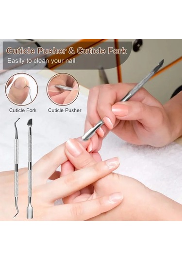 27 Adet Ayak Bakımı Aracı Pedikür Manikür Seti Seti Paslanmaz Çelik Soyma One Set 10 In 1
