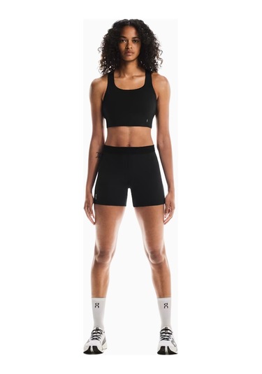 On Pace Tights Short Cleancloud Kumaşlı Kadın Koşu Taytı Siyah