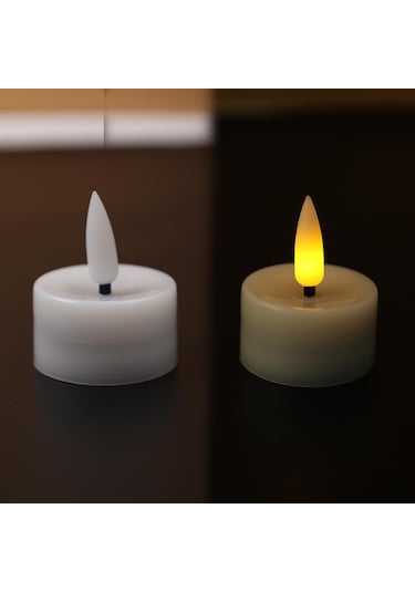 Sıcak Beyaz 12 Adet/takım Alevsiz Led Mumlar Yanıp Sönen Işıklar Doğum Günü Düğün Parti Elektrikli Mumlar Noel Masa Dekorasyon Işık Xyz