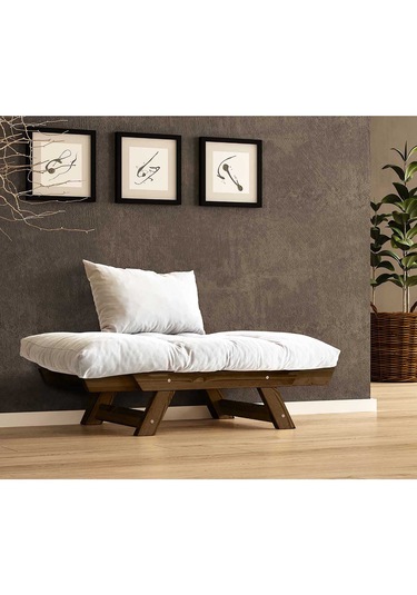 Woodesk Adalar Masif Ceviz-kırık Beyaz Renk Berjer Cpt8131-140 Kırık Beyaz