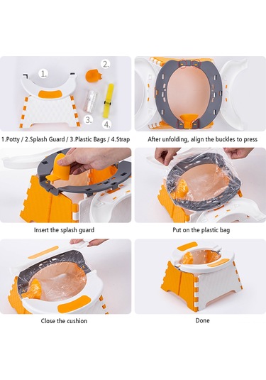 Teltree Katlanabilir Seyahat Tuvaleti - Pp+tpe Malzeme, 4 Renk Seçeneği, Taşınabilir Ve Pratik