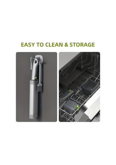 Trendooze Manuel Ayarlı Gaojunshop01 Gri Paslanmaz Çelik Doğrayıcı Mutfak Aleti Pratik Et Sebze Emme Başlıklı Gri