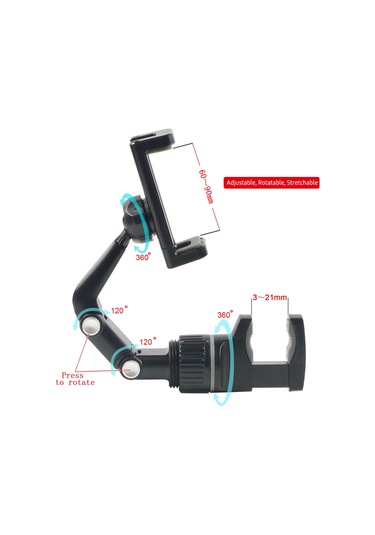 Hallow-gitar Kafası İçin Telefon Tutacağı Mikrofon Standı I8612b-gy