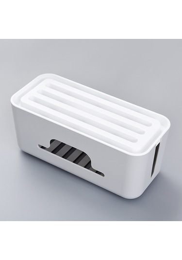 Sones Çok İşlevli Masaüstü Güç Kablosu Sırası Ve Kablo Yönetim Kutusu Gri