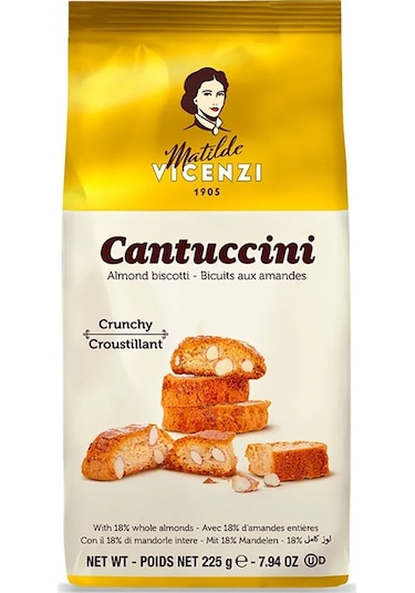 Matilde Vicenzi Cantuccini Bademli Kurabiye Biscotti 225 G