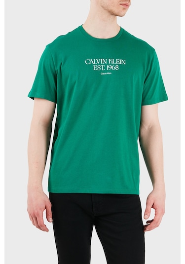 Calvin Klein Erkek T Shirt Lv14rf804g L4g Yeşil
