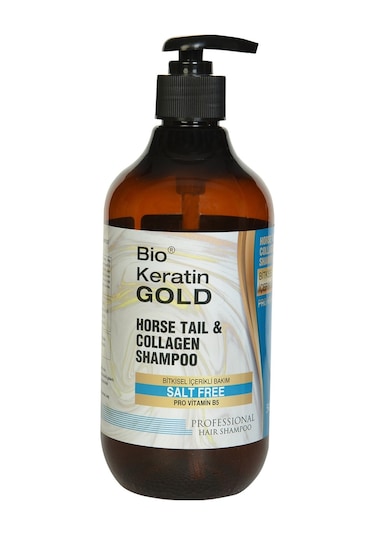 Bio Keratin Gold At Kuyruğu Bitki Özlü Tuzsuz Şampuan 500 ML