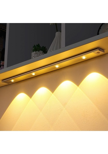 Dancemonkey Akıllı Algılamalı Şarj Edilebilir Led Dolap Lambası - 3 Renk Ayarı, 60cm, Çok Renkli Çok Renkli