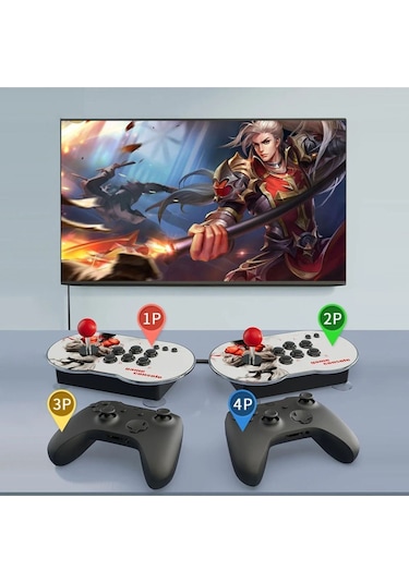 Konsol Plus M9 64 GB Arcade Retro 4k Hdmı Oyun Konsolu 10000 Oyun Çift Kontroller