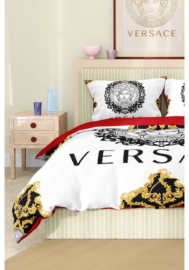 Marka Nevresim Takımı Çift Kişilik Pamuklu Saten Kumaş 6 Parça 3d Dijital Baskı Duvet Cover Set Model No:114 Renkli