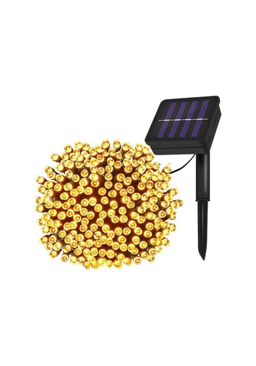 12m 100 Led Gün Işığı Solar Mz3-003 Çok Renkli