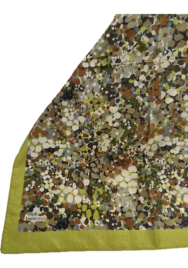 Mim Eşarp Emproyal Proline Benekli Şal 70x185 Cm - Haki