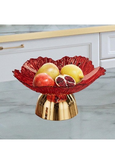 Bosphorusboutique02 Suntek Mutfak Tezgahı İçin Kaide Kasesi Meyve Sepeti Ev Kırmızı Kırmızı
