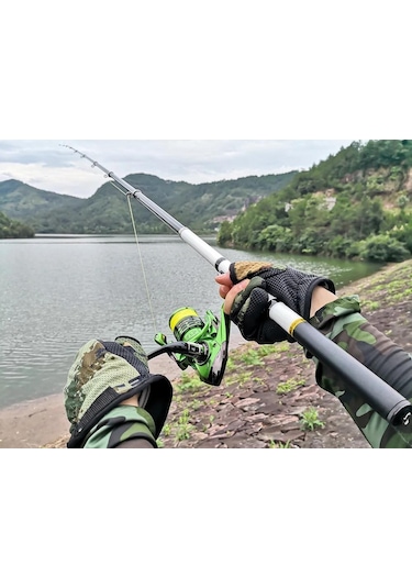 Valkyrie Kazıklı 3 Metre Karbon Fiber Balık Olta Kamış - 9 Boğum 9 Halka Teleskopik -