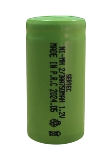 1.2v 750 Mah - 2/3aa - Ni-mh Şarjlı Pil - Başsız / Flat Head