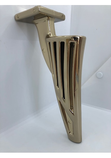 Plastik,21cm Metal Görünümlü Gold Kaplamalı Mobilya Ayağı 4 Adt