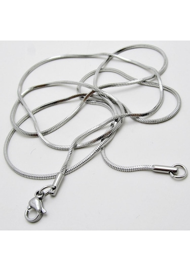 Küp Model Ince Snake Yılan Kolye Erkek Çelik Zincir Eck03K (390748055) Çelik