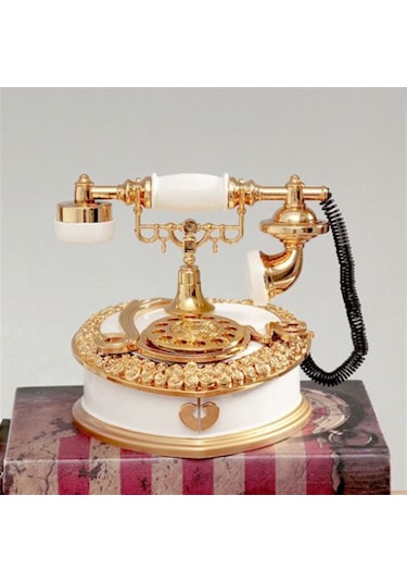 Nostaljik Telefon Müzik Kutusu Çekmeceli 31194819
