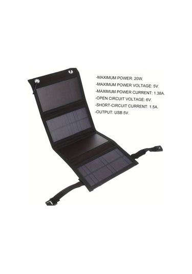 Fochsia Usb Güneş Panel 10000mah Taşınabilir Şarj Cihazı Telefon Şarj Aleti Her Yerde Kullanım Alt N