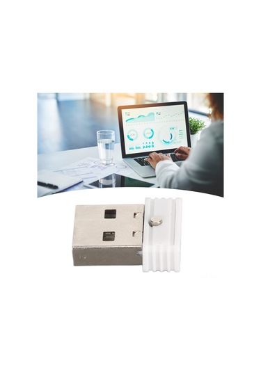 Mufunye Mouse Hareketi Simülatörü - Bilgisayarı Uyku Modundan Koruyucu, Pc'yi Etkin Tutar, Sürücü Gerektirmeyen Usb, Windows/mac Uyumlu Beyaz