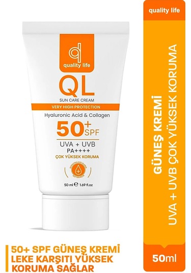 Quality Life Yüz Ve Vücut Güneş Kremi Seti SPF50+ 110 + 50 ML