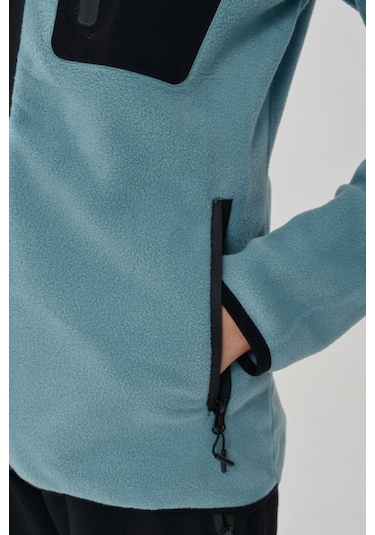 Exuma Kadın Mınt Tam Fermuarlı Polar 2322003-nane Yeşil